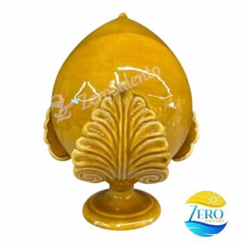Pigna o Pumo in Terracotta Giallo miele cm 30 - Ceramica del Salento - immagine 2