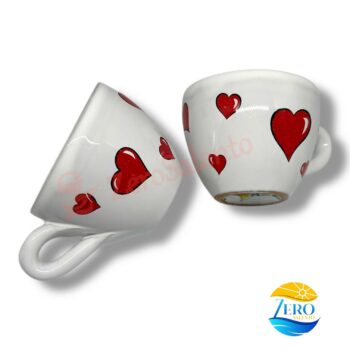 Novità - Tazzina da Caffè con Cuori in Terracotta - immagine 4