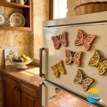 Farfalle calamita in terracotta - immagine 2