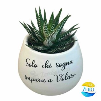 Vaso Porta piantina Artigianale tonda - immagine 2