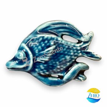 Calamite "Fondali Salentini": Pesci in Ceramica Smaltata