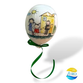 Palloncino in Terracotta Fantasia Bambini "La Famiglia" - immagine 5