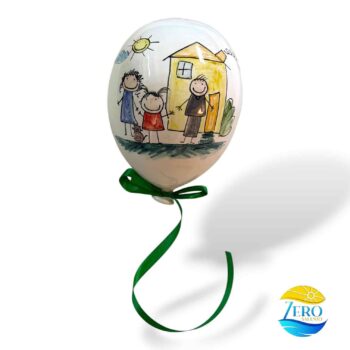 Palloncino in Terracotta Fantasia Bambini "La Famiglia"