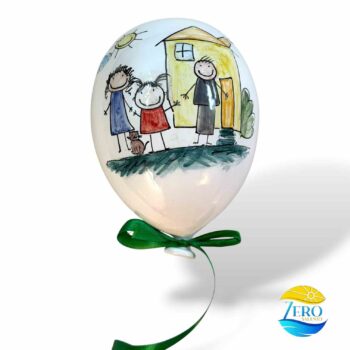 Palloncino in Terracotta Fantasia Bambini "La Famiglia" - immagine 4