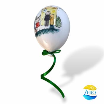 Palloncino in Terracotta Fantasia Bambini "La Famiglia" - immagine 3