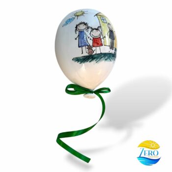 Palloncino in Terracotta Fantasia Bambini "La Famiglia" - immagine 2