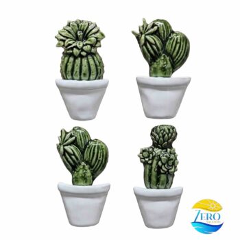 Soffio di Salento: Piantine Grasse in Ceramica Artigianale - immagine 2