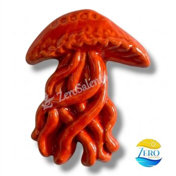 Calamita Artigianale in Ceramica - Medusa del Salento rossa