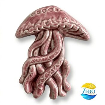 Calamita Artigianale in Ceramica - Medusa del Salento rosa