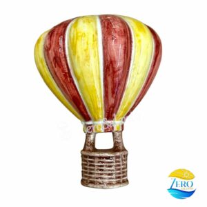 Mongolfiera in Ceramica "Viaggio Leggero" - Calamita Artigianale