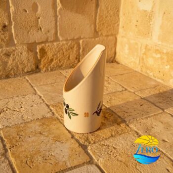 porta-bicchieri-ceramica-artigianale-salentina-decoro-olive