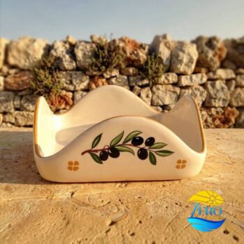 porta-tovaglioli-ceramica-salentina-stile-rustico-bianco-nero