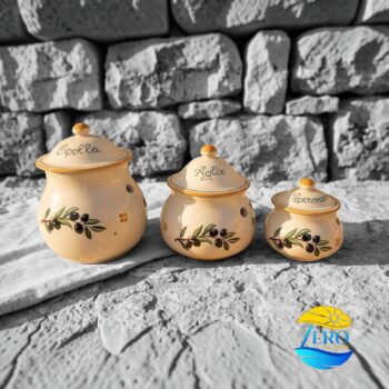 set-barattoli-cipolla-aglio-peperoncino-ceramica-salentina-decoro-olive