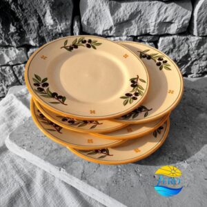 set-piatti-piani-ceramica-artigianale-salentina-decoro-olive