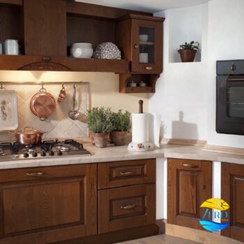 PortaRotolo da cucina in Terracotta - Ceramica decoro Gallo Salentino - immagine 4
