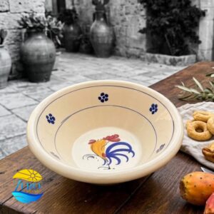 Ciotola Limbo in Terracotta - Ceramica decoro Gallo Salentino