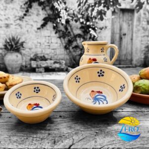 Ciotola Limbo piccola in Terracotta - Ceramica decoro Gallo Salentino