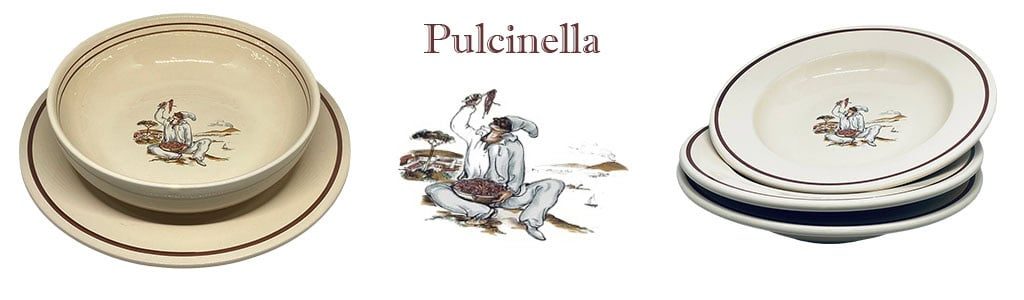 Banner stoviglieria decoro Pulcinella